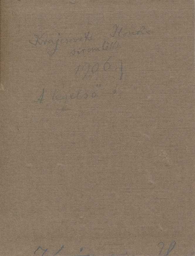 KRAJCSOVITS ILONA SÍREMLÉKE (1906)